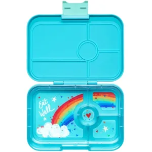 Yumbox Madkasse Bento Tapas - 4 rum - Antibes Blue Rainbow - Yumbox