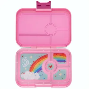 Yumbox Madkasse Bento Tapas - 4 Rum - Capri Pink Rainbow - Yumbox