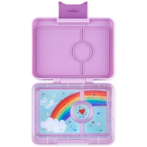 Yumbox Madkasse Snack - 3 rum - Lulu Purple Rainbow - Yumbox