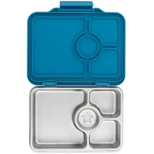 Yumbox Madkasse - Stål - Prêt 4 rum - Normandy Blue - Yumbox