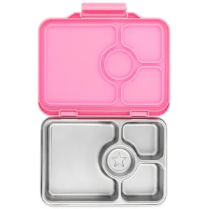 Yumbox Madkasse - Stål - Prêt 4 rum - Versailles Pink - Yumbox