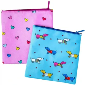 Yumbox Sandwich Bag - Madposer - Hjerter & Hunde - 2 stk. - Yumbox