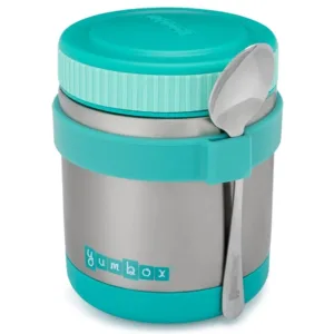 Yumbox Termoskål m. Ske - 420 ml - Aqua - Yumbox