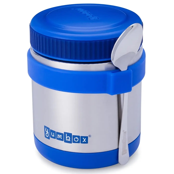 Yumbox-Termoskaal-Neptune-Blue Yumbox Termoskål m. Ske - 420 ml - Neptune Blue - Yumbox