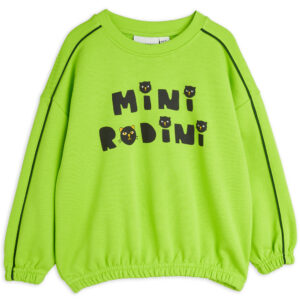 Organic cats sweatshirt (92-98 cm) - Mini Rodini