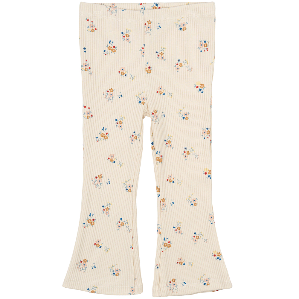 6719e7642ab75TNST6073_-_TNSTNaya_Flared_Rib_Pants_-_White_Swan_AOP_-_Main Organic TNSTNaya bukser (3 år/98 cm) - The New Siblings