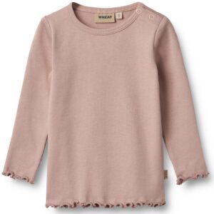 Organic Ida rib bluse (12 mdr/80 cm) - Wheat