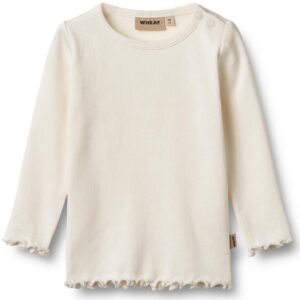 Organic Ida rib bluse (12 mdr/80 cm) - Wheat