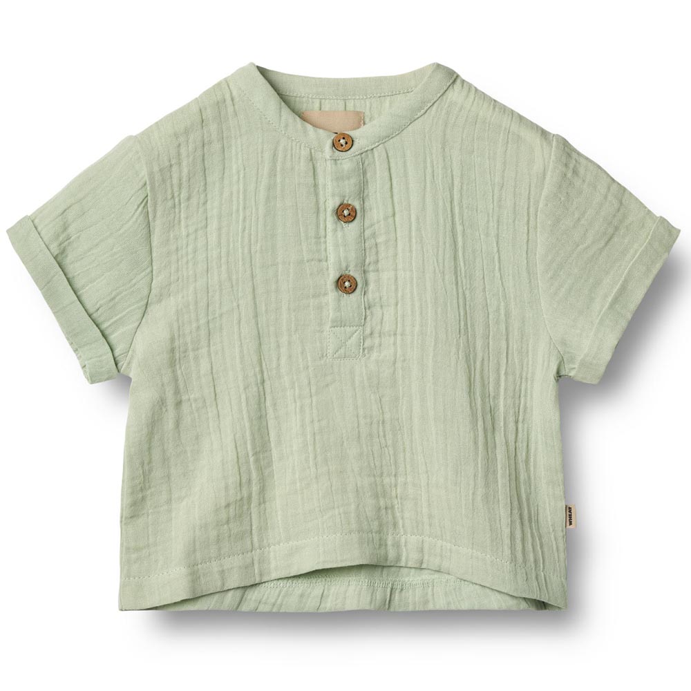 Organic Svend skjorte (18 mdr/86 cm) - Wheat