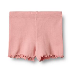 Organic Sine rib shorts (5 år/110 cm) - Wheat