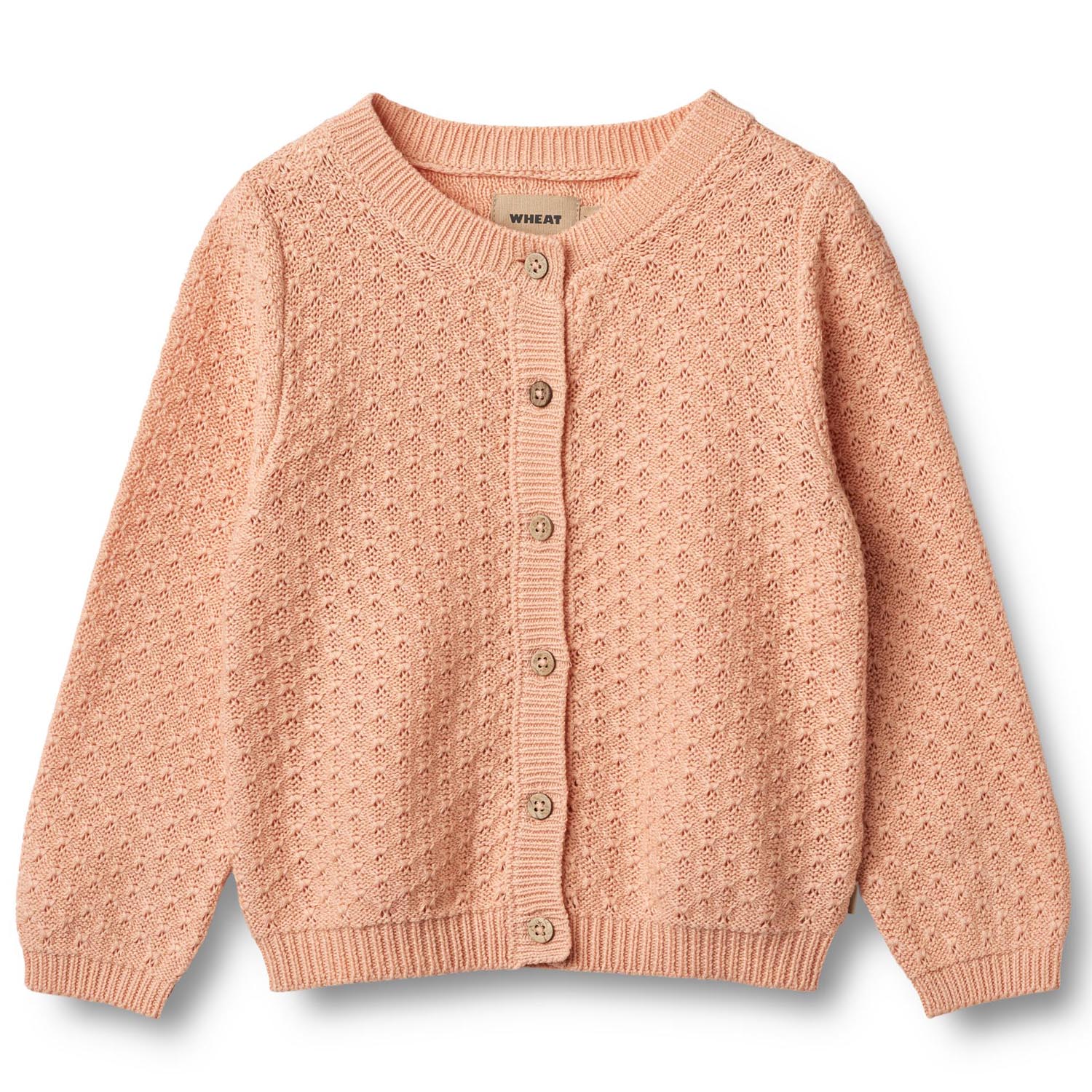 Organic Magnella cardigan (3 år/98 cm) - Wheat