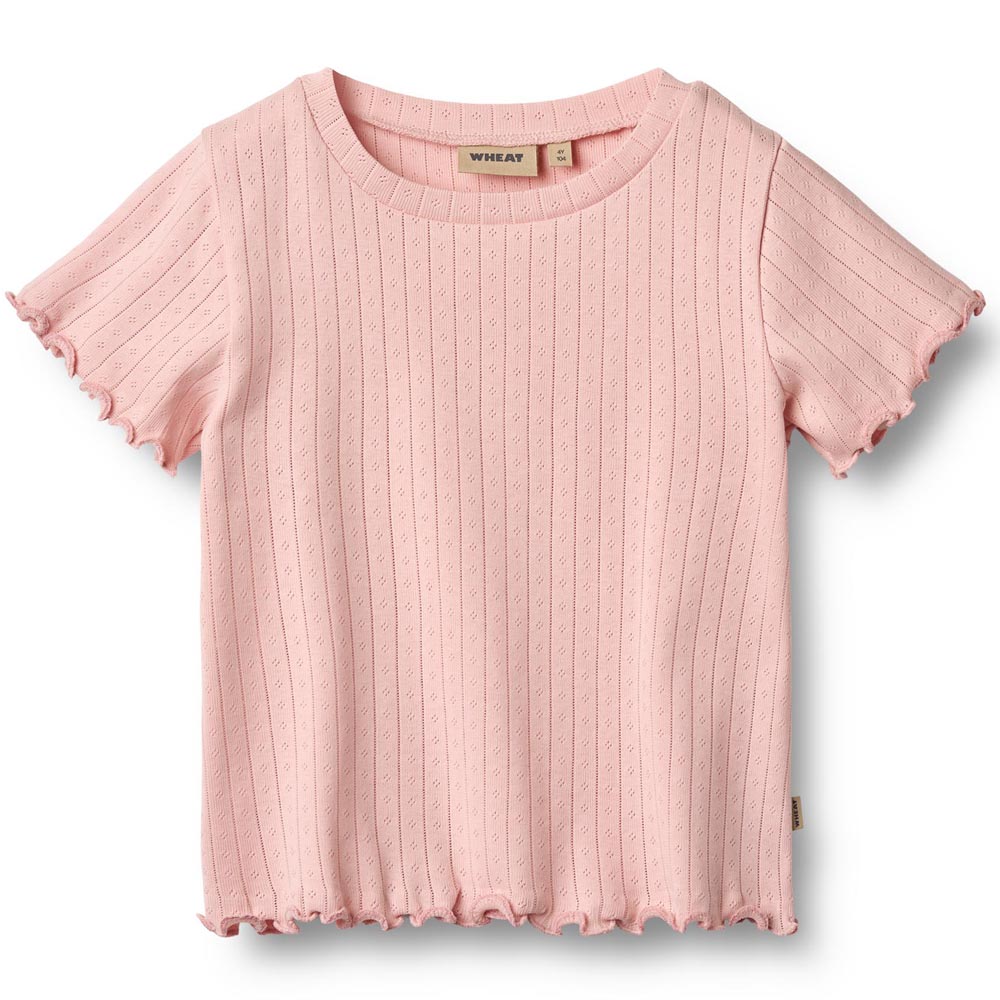 Organic Irene rib t-shirt (10 år/140 cm) - Wheat