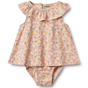 Organic Ingeborg bodykjole (6 mdr/68 cm) - Wheat