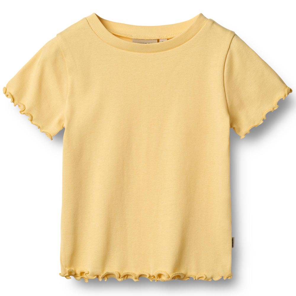 6746ce5d307ca0133-006-GOTS_-_Rib_T-Shirt_S-S_Alicia_-_9425_golden_yellow_-_Main Organic Alicia rib t-shirt (3 år/98 cm) - Wheat