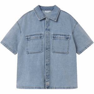Nkmhalf denim skjorte (7 år/122 cm) - Name it