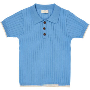 Organic rib polo t-shirt (3 år/98 cm) - Copenhagen Colors