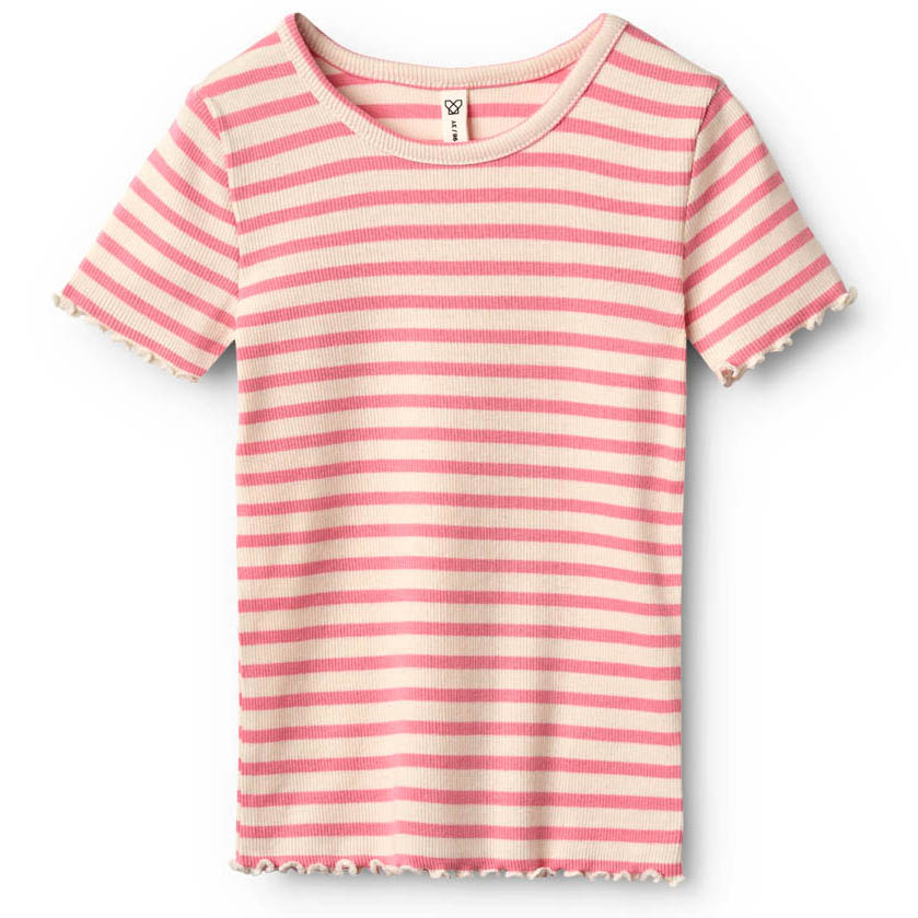 678a5aa815676Bordeaux_Modal_Rose_Stripe_1 Dea t-shirt - modal rib (18 mdr/86 cm) - House of Kids