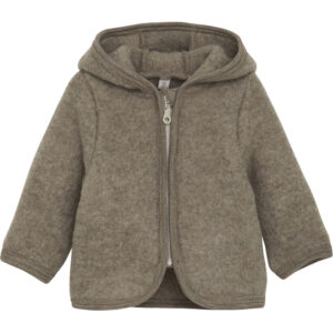 Uldfleece jakke m. øre (6 mdr/68 cm) - Huttelihut