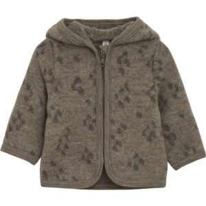 Uldfleece jakke m. øre (6 mdr/68 cm) - Huttelihut