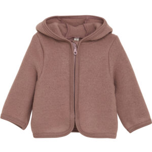 Uldfleece jakke m. øre (6 mdr/68 cm) - Huttelihut