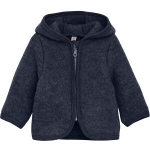 Uldfleece jakke m. øre (6 mdr/68 cm) - Huttelihut