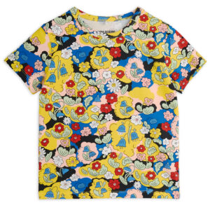 Organic flowers t-shirt (92/98) - Mini Rodini