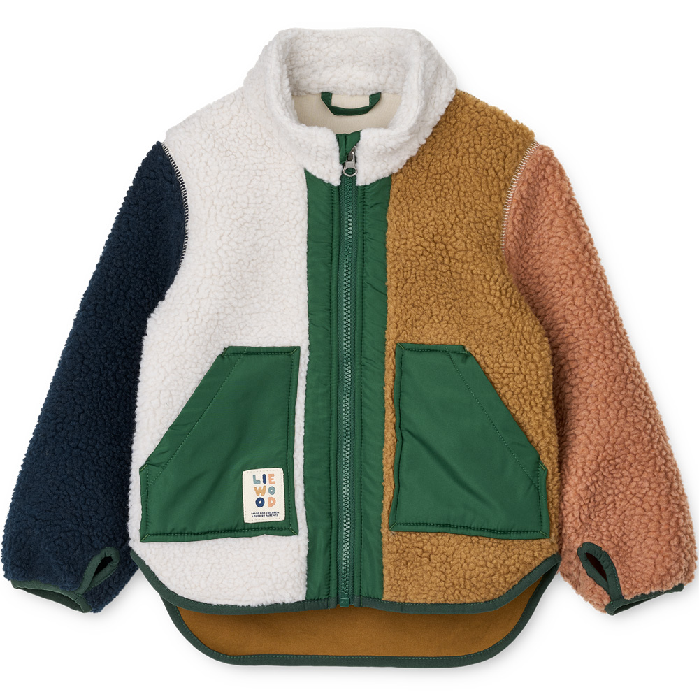 682c762ed4c71Noam_Pile_Jacket_LW20017_2530_Tuscany_multi_mix_1_kopier Recycled Noam teddyfleece (3 år/98 cm) - Liewood