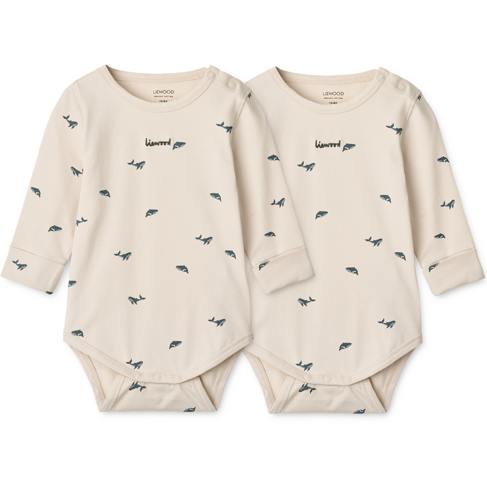 Organic Yanni 2-pak bodystocking (74-80 cm) - Liewood