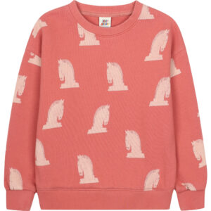 Chess Horse sweatshirt (3 år/98 cm) - Jelly Mallow