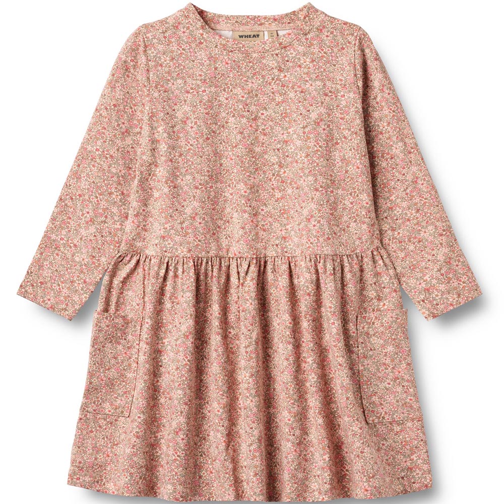 Organic Bessie kjole (3 år/98 cm) - Wheat