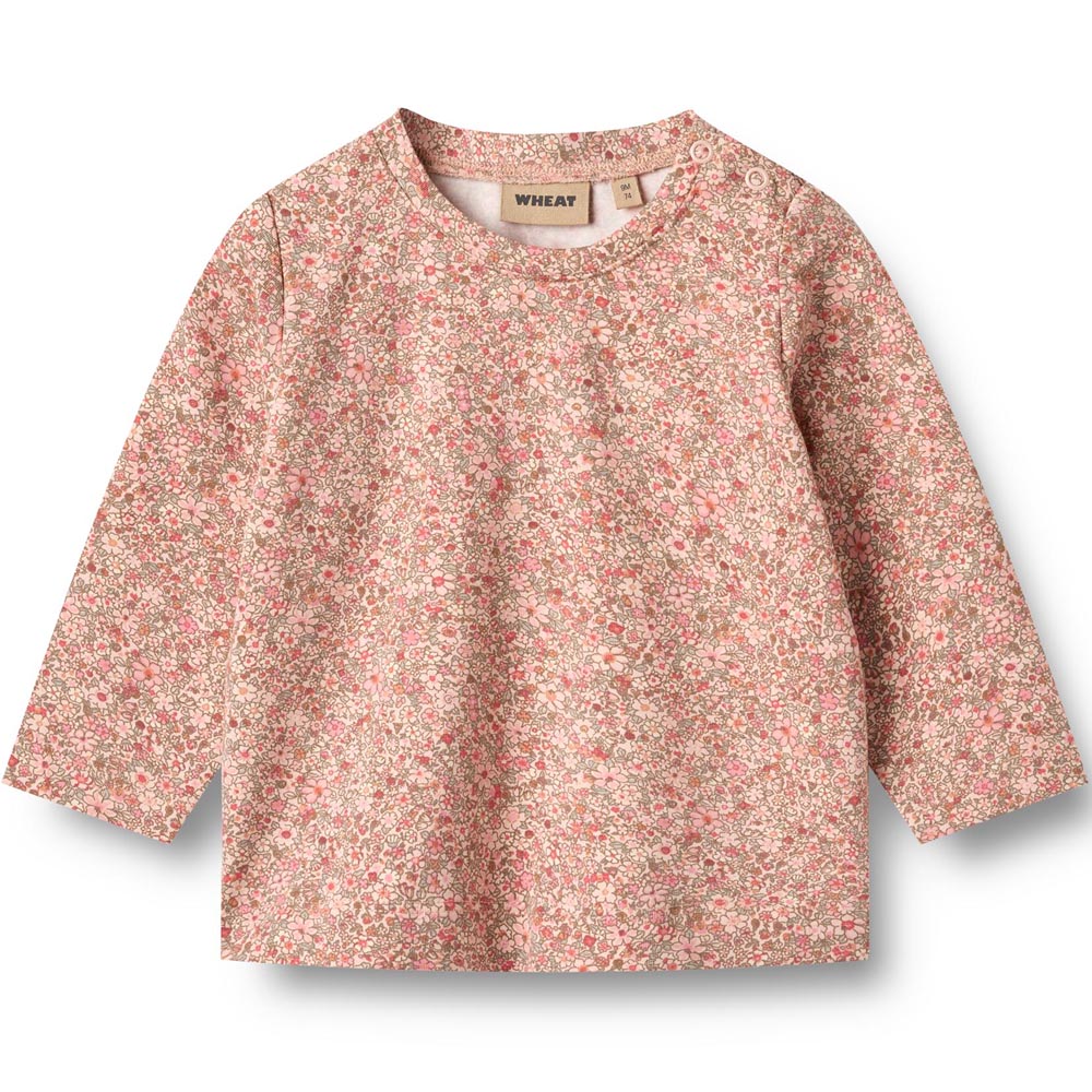 683040a69a59b4225-182c-GOTS_-_T-shirt_L-S_Manna_-_9566_rose_dust_flower_meadow_-_Main Organic Manna bluse (18 mdr/86 cm) - Wheat