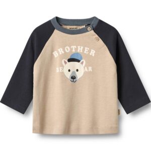 Organic Darrin bluse (18 mdr/86 cm) - Wheat