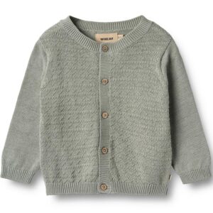 Organic Bjørn cardigan (18 mdr/86 cm) - Wheat
