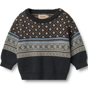 Organic Julius striktrøje (18 mdr/86 cm) - Wheat