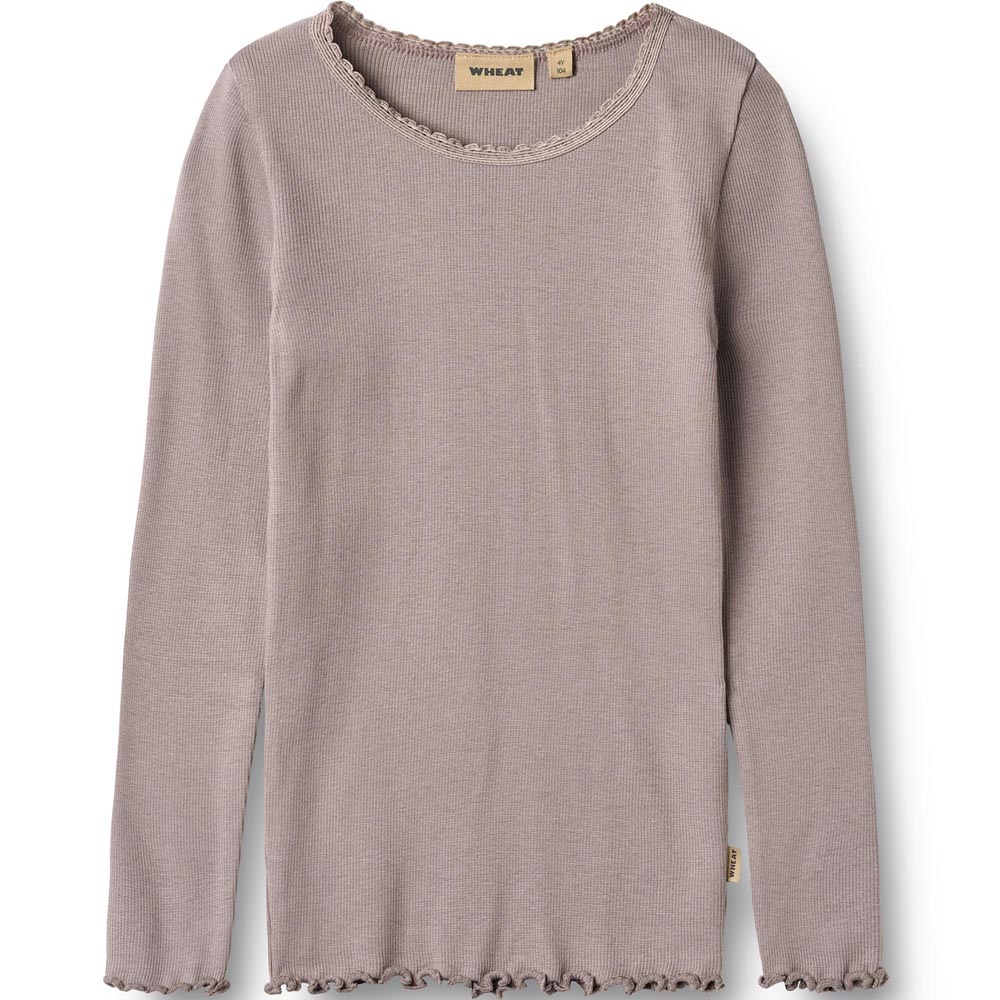 Reese rib bluse (3 år/98 cm) - Wheat