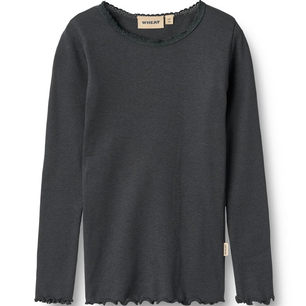 Reese rib bluse (3 år/98 cm) - Wheat