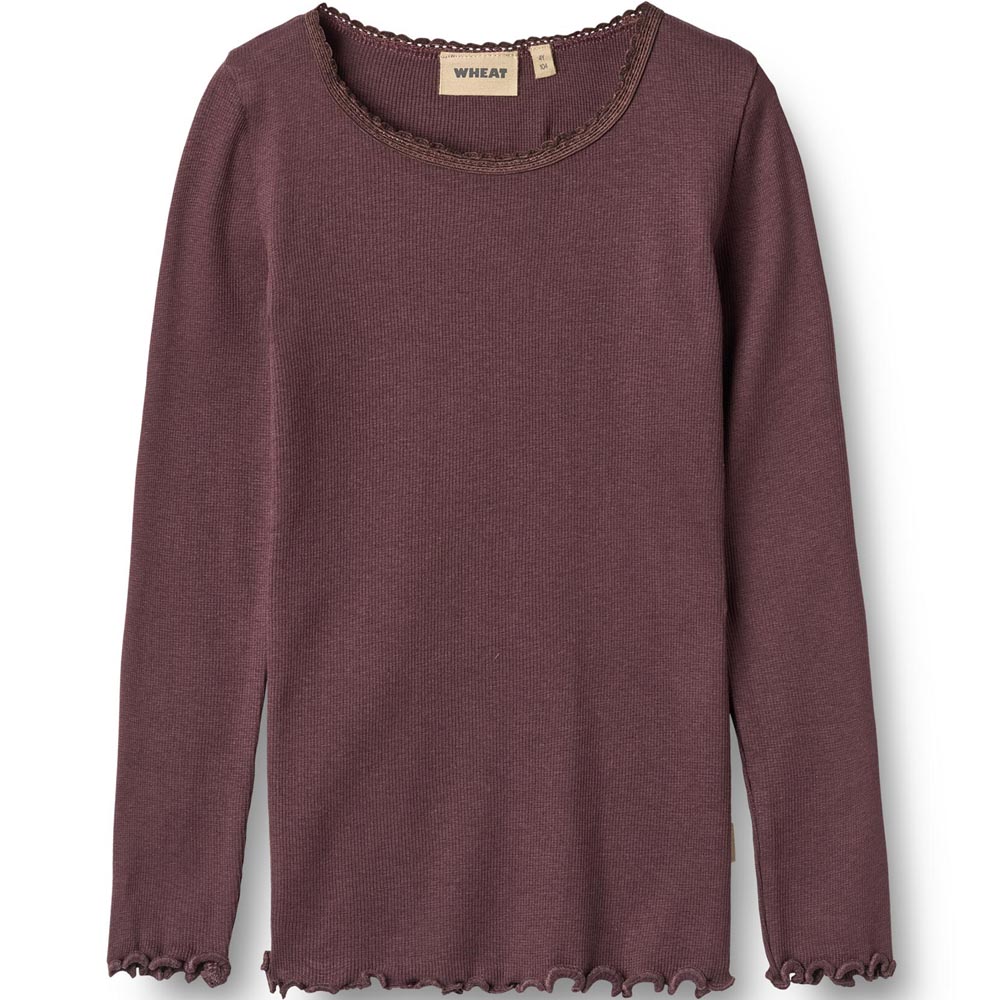 Reese rib bluse (3 år/98 cm) - Wheat