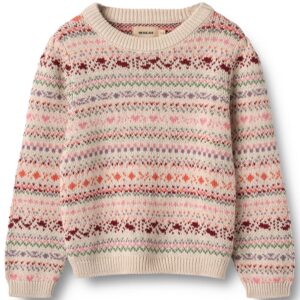 Organic Olga striktrøje (3 år/98 cm) - Wheat