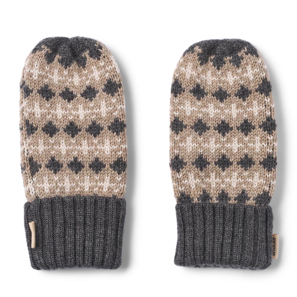 6830615657e877609-567_-_Jacquard_Mittens_Haansi_-_0064_charcoal_melange_-_Main Merinould Haansi luffer (12-24 mdr) - Wheat