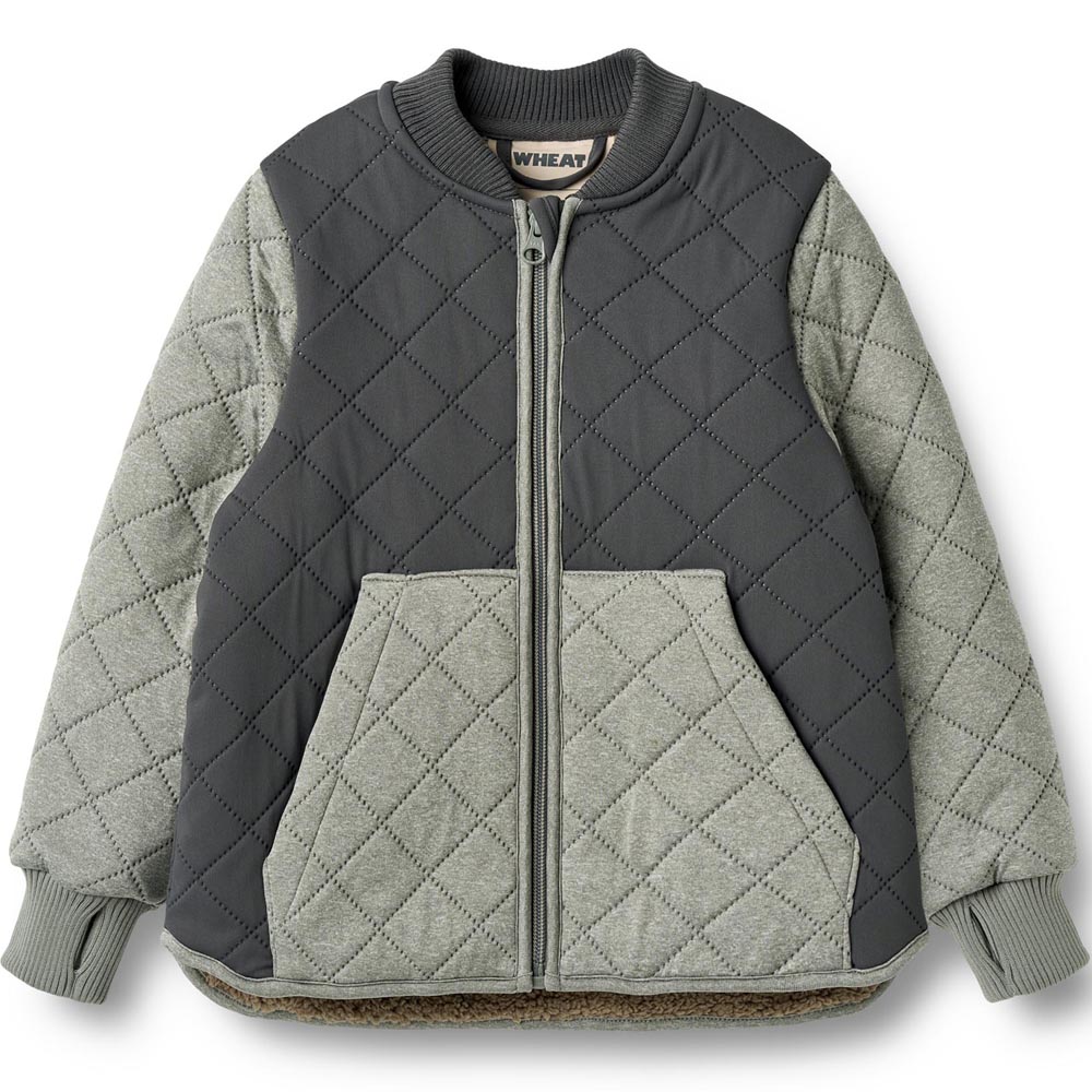 683067e6816b87213-994R_GRS_-_Thermo_Jacket_Wulf_-_9542_thunder_melange_-_Main Recycled Wulf termojakke (3 år/98 cm) - Wheat