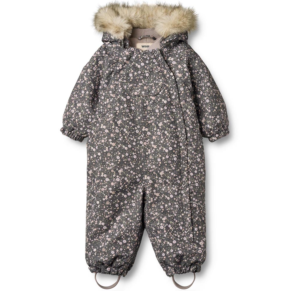 Recycled Nickie flyverdragt m. pels (2 år/92 cm) - Wheat