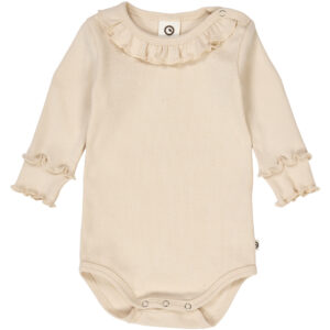Organic Cozy me rib body (12 mdr/80 cm) - Müsli by Green Cotton