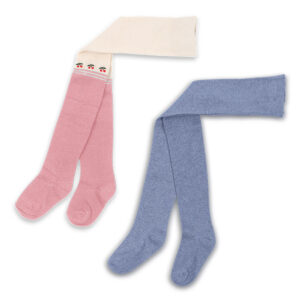 2-pak Cherry strømpebukser (92-98 cm) - Konges Sløjd