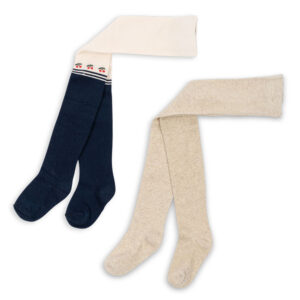 2-pak Cherry strømpebukser (92-98 cm) - Konges Sløjd