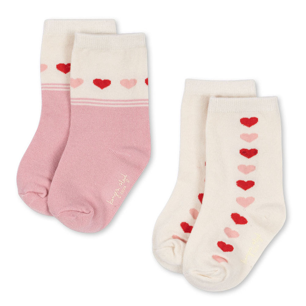 684c159996cc7pack_ks103642-p15031_1 2-pak Jaquard strømper (17-18) - Konges Sløjd