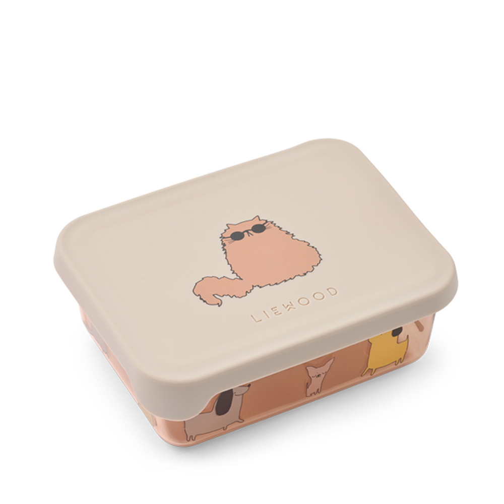 684fbb7e7357bAko_Tritan_Snack_Box_LW19689_2503_Cats_and_Dogs_Sandy_1_kopier Ako snackbokse (One size) - Liewood