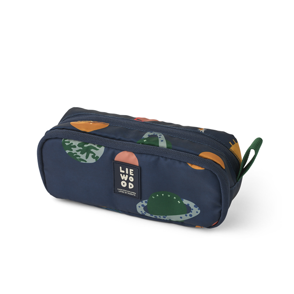 684fc18355249Andrey_Pencil_Case_LW20092_2510_Universe_Classic_navy_1_kopier Recycled Andrey penalhus (One size) - Liewood