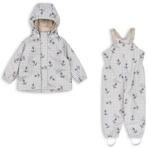 Palme regntøj med fleecefoer (2 år/92 cm) - Konges Sløjd