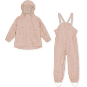 Palme regntøj med fleecefoer (2 år/92 cm) - Konges Sløjd