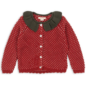 Strawberry uld cardigan (3 år/98 cm) - Konges Sløjd